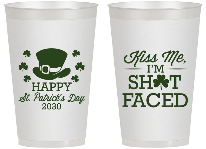 Personalized St Patricks Day 14 oz Frosted Cups - Leprechaun | 200009