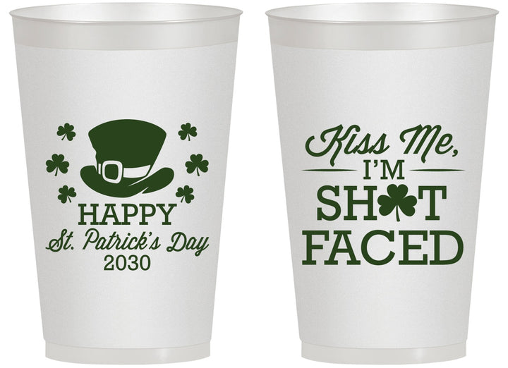 Personalized St Patricks Day 14 oz Frosted Cups - Leprechaun | 200009
