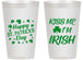 Personalized St Patricks Day 14 oz Frosted Cups - Kiss Me I Am Irish | 200018