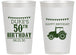 Personalized Birthday 14 oz Frosted Cups - 50th Tractor | 20005
