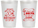 Personalized Birthday 14 oz Frosted Cups - Dirty 30 | 20011