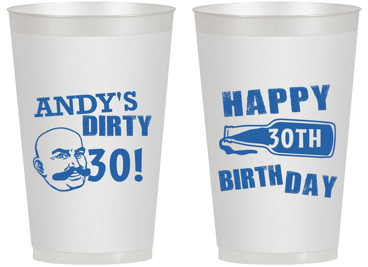 Personalized Birthday 14 oz Frosted Cups - 30th | 20012