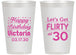 Personalized Birthday 14 oz Frosted Cups - Flirty At 30 | 20015