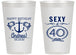 Personalized Birthday 14 oz Frosted Cups - Sexy At 40 | 20027