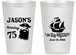 Personalized Birthday 14 oz Frosted Cups - 75th Shipwrecked | 20029