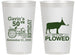 Personalized Birthday 14 oz Frosted Cups - 50th Lets Get Plowed | 20037