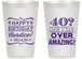 Personalized Birthday 14 oz Frosted Cups - 40th | 20044