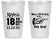 Personalized Birthday 14 oz Frosted Cups - 18th | 20046