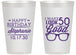Personalized Birthday 14 oz Frosted Cups - 50th | 20049