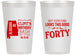 Personalized Birthday 14 oz Frosted Cups - 40th | 20050