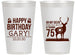 Personalized Birthday 14 oz Frosted Cups - 75th Hunting | 20063
