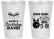 Personalized Birthday 14 oz Frosted Cups - 50th Bowing | 20071