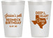 Personalized Birthday 14 oz Frosted Cups - 30th Redneck Texas | 20072
