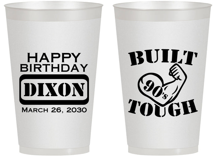 Personalized Birthday 14 oz Frosted Cups - Built Tough | 20078