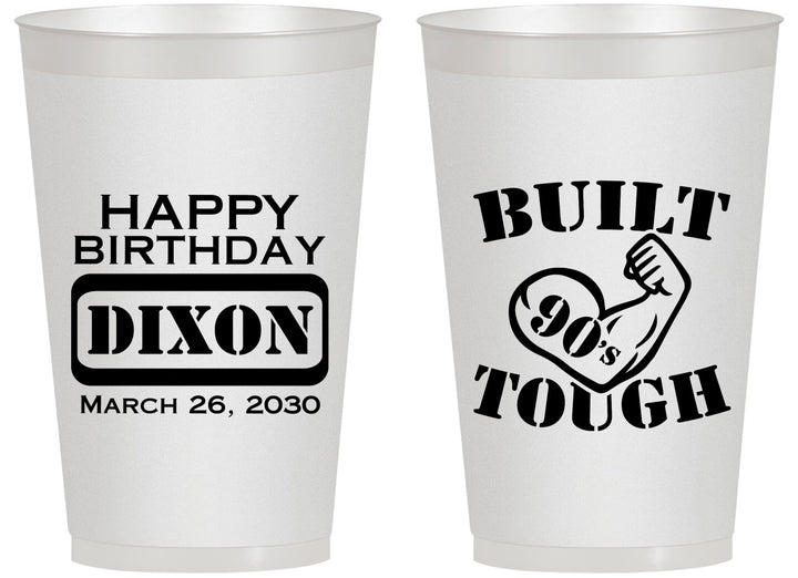 Personalized Birthday 14 oz Frosted Cups - Built Tough | 20078