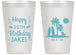 Personalized Birthday 14 oz Frosted Cups - 25th Beach | 20079