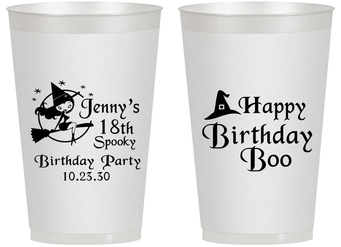 Personalized Birthday 14 oz Frosted Cups - 18th Halloween | 20081