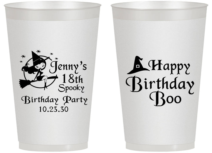 Personalized Birthday 14 oz Frosted Cups - 18th Halloween | 20081