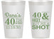 Personalized Birthday 14 oz Frosted Cups - 40th | 20086