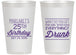 Personalized Birthday 14 oz Frosted Cups - 25th | 20093