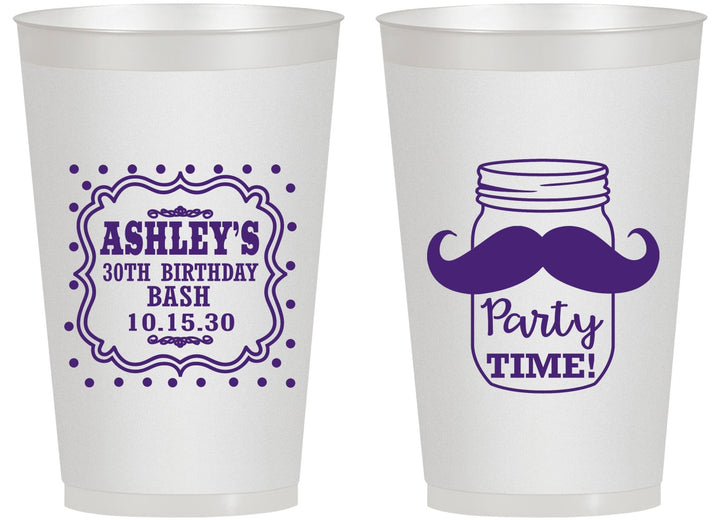 Personalized Birthday 14 oz Frosted Cups - 20th | 20096