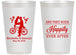 Personalized Wedding 14 oz Frosted Cups - Happily Ever After Bicycle | 201