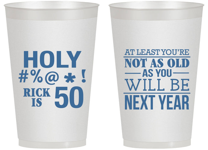 Personalized Birthday 14 oz Frosted Cups - 50th | 20120
