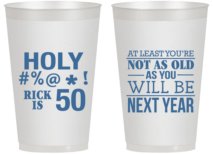 Personalized Birthday 14 oz Frosted Cups - 50th | 20120