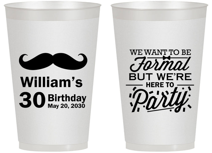 Personalized Birthday 14 oz Frosted Cups - 30th | 20132