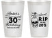 Personalized Birthday 14 oz Frosted Cups - 30th Rip 20 | 20140