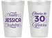 Personalized Birthday 14 oz Frosted Cups - Cheers To 30 Years | 20142