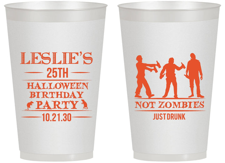 Personalized Birthday 14 oz Frosted Cups - 25th Halloween | 20143
