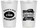 Personalized Birthday 14 oz Frosted Cups - 50th Classic Car | 20156