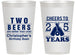 Personalized Birthday 14 oz Frosted Cups - Cheers To 25 Years | 20163
