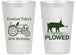 Personalized Birthday 14 oz Frosted Cups - 30th Get Plowed | 20166