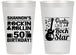Personalized Birthday 14 oz Frosted Cups - 50th Rock Star | 20173