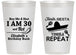 Personalized Birthday 14 oz Frosted Cups - 30th Fiesta Siesta Tequila | 20177