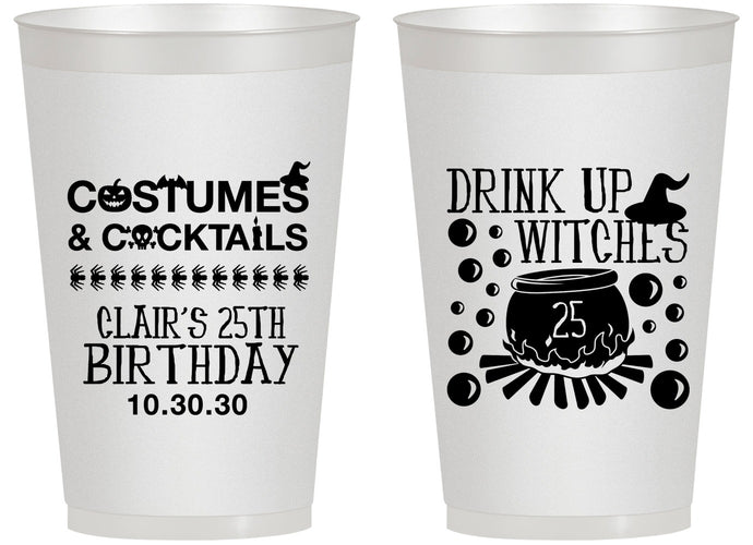 Personalized Birthday 14 oz Frosted Cups - 25th Halloween | 20184