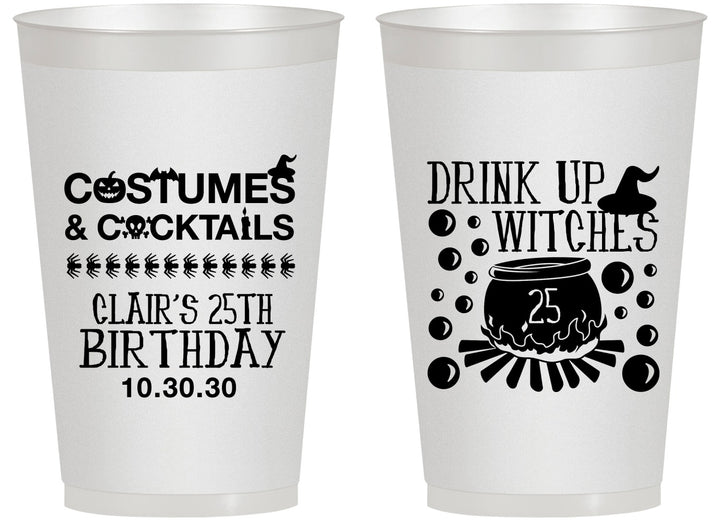 Personalized Birthday 14 oz Frosted Cups - 25th Halloween | 20184