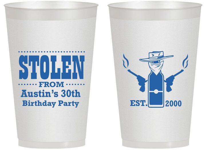 Personalized Birthday 14 oz Frosted Cups - 30th | 20194