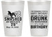 Personalized Birthday 14 oz Frosted Cups - 75th | 20195