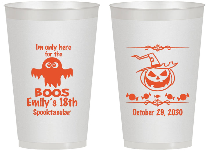 Personalized Birthday 14 oz Frosted Cups - 18th Halloween | 20199