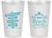 Personalized Birthday 14 oz Frosted Cups - 65th Beach | 20210