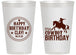 Personalized Birthday 14 oz Frosted Cups - Cowboy | 20229