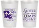 Personalized Birthday 14 oz Frosted Cups - 25th Mardi Gras | 20245