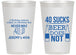 Personalized Birthday 14 oz Frosted Cups - 40th | 20247