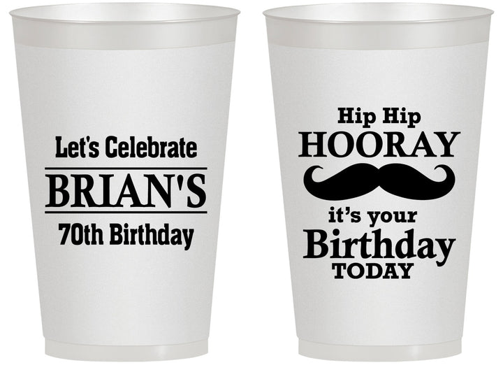 Personalized Birthday 14 oz Frosted Cups - 70th | 20251
