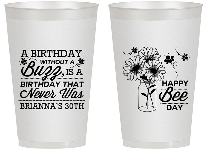 Personalized Birthday 14 oz Frosted Cups - 30th | 20255