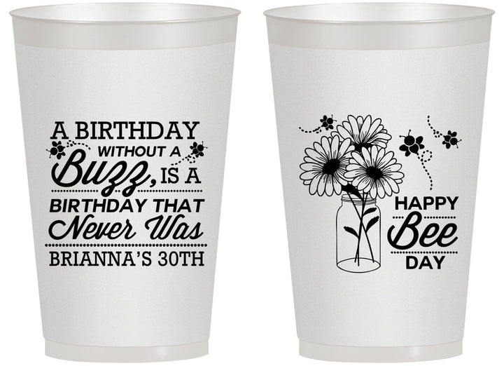 Personalized Birthday 14 oz Frosted Cups - 30th | 20255
