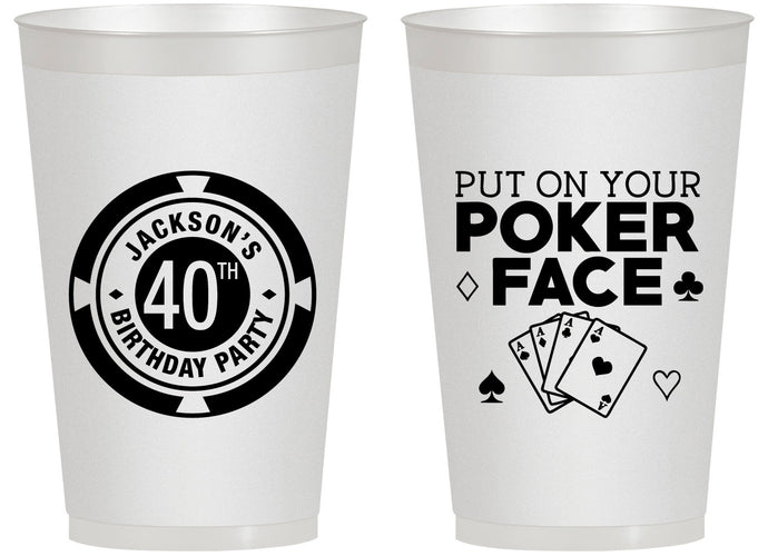 Personalized Birthday 14 oz Frosted Cups - 40th Las Vegas | 20261